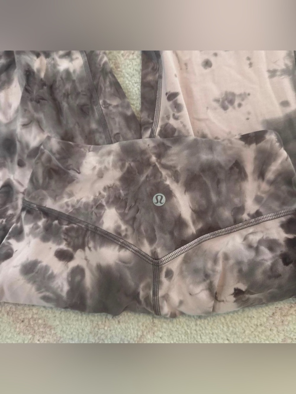 lululemon athletica Taupe and Blush Tie-Dye Jacket